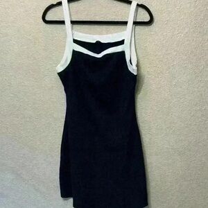 Elegant Black and White Dress